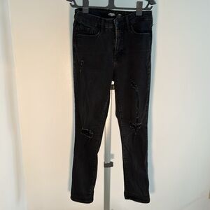 Old Navy Power Slim Straight Leg High Rise Jeans